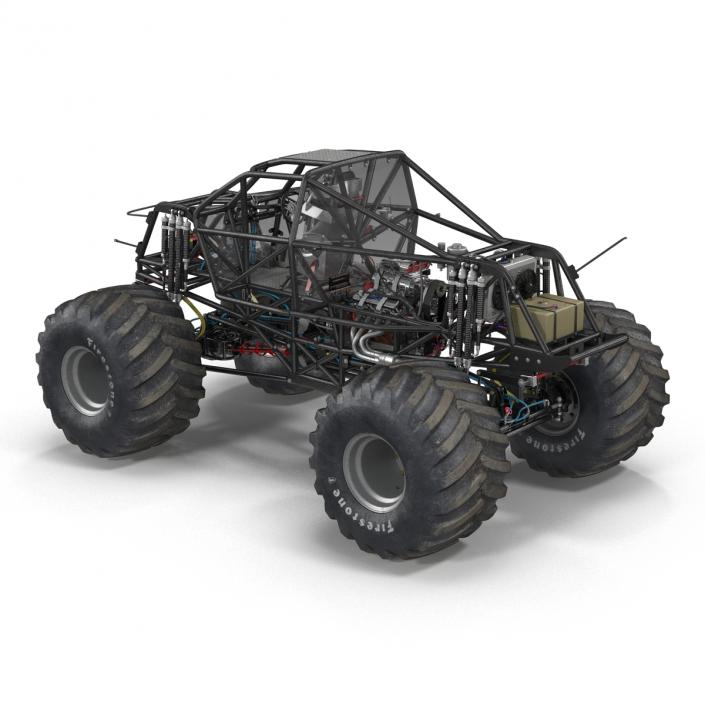 3D model Monster Truck Bigfoot 2 Rigged