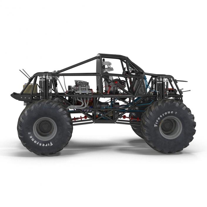 3D model Monster Truck Bigfoot 2 Rigged