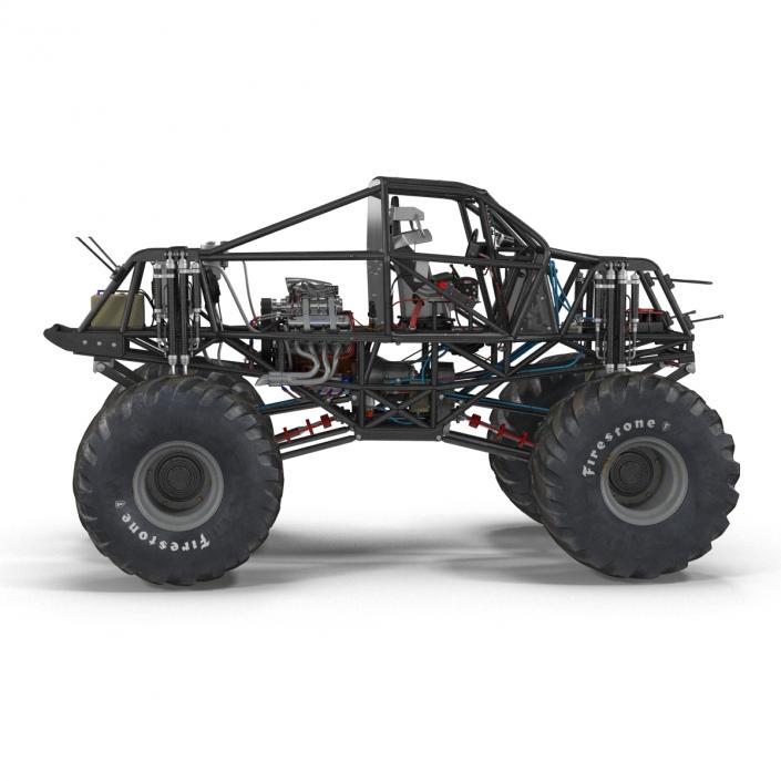 3D model Monster Truck Bigfoot 2 Rigged