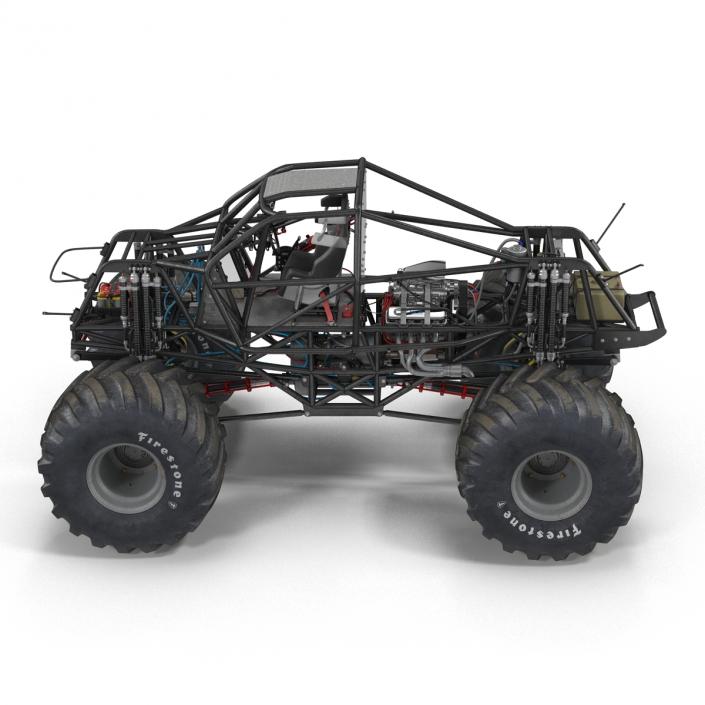 3D model Monster Truck Bigfoot 2 Rigged