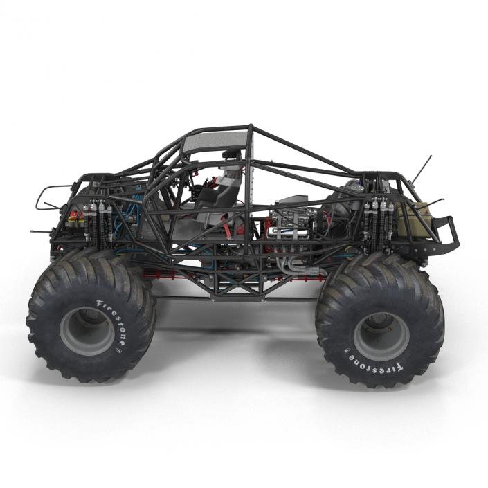 3D model Monster Truck Bigfoot 2 Rigged