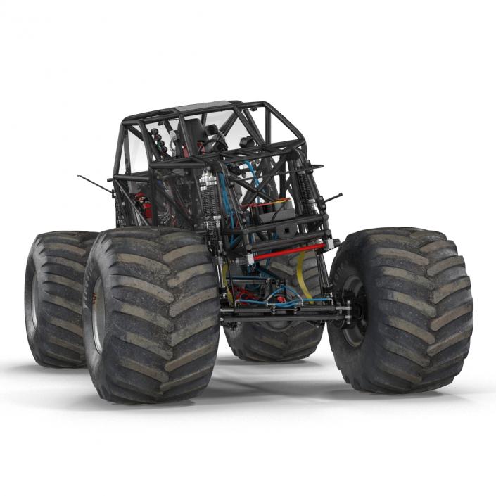 3D model Monster Truck Bigfoot 2 Rigged