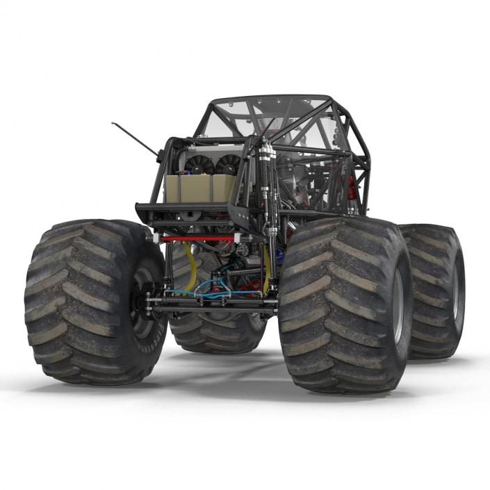 3D model Monster Truck Bigfoot 2 Rigged