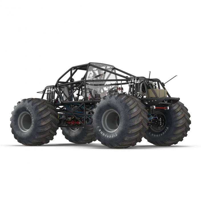 3D model Monster Truck Bigfoot 2 Rigged