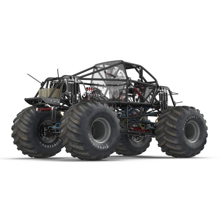 3D model Monster Truck Bigfoot 2 Rigged