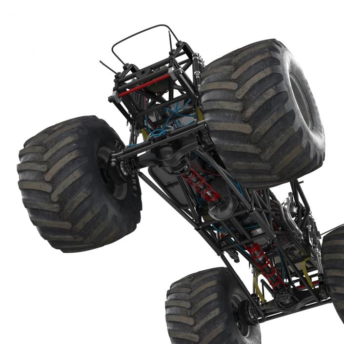 3D model Monster Truck Bigfoot 2 Rigged