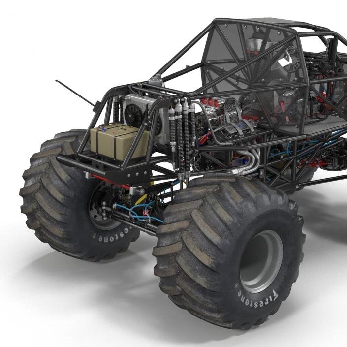 3D model Monster Truck Bigfoot 2 Rigged