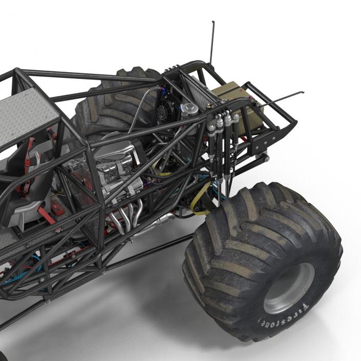 3D model Monster Truck Bigfoot 2 Rigged