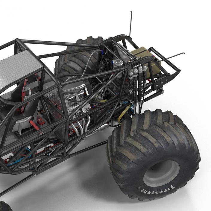 3D model Monster Truck Bigfoot 2 Rigged