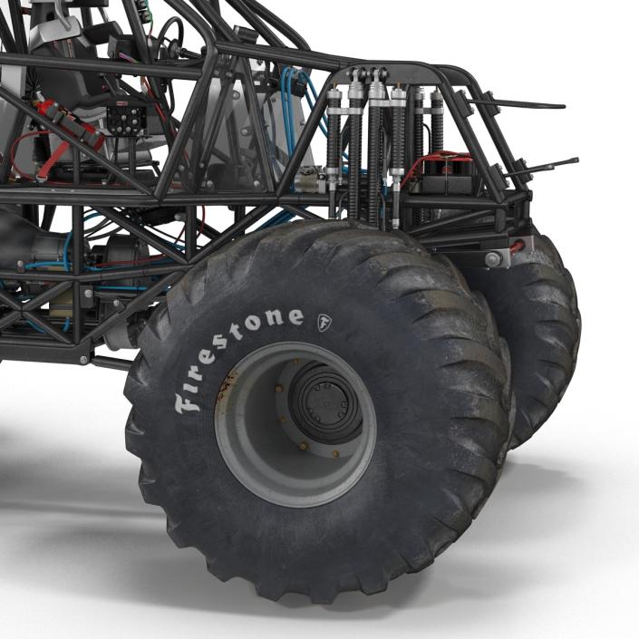 3D model Monster Truck Bigfoot 2 Rigged