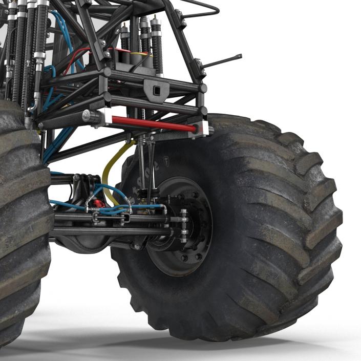 3D model Monster Truck Bigfoot 2 Rigged