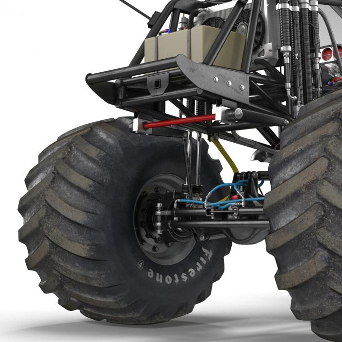 3D model Monster Truck Bigfoot 2 Rigged