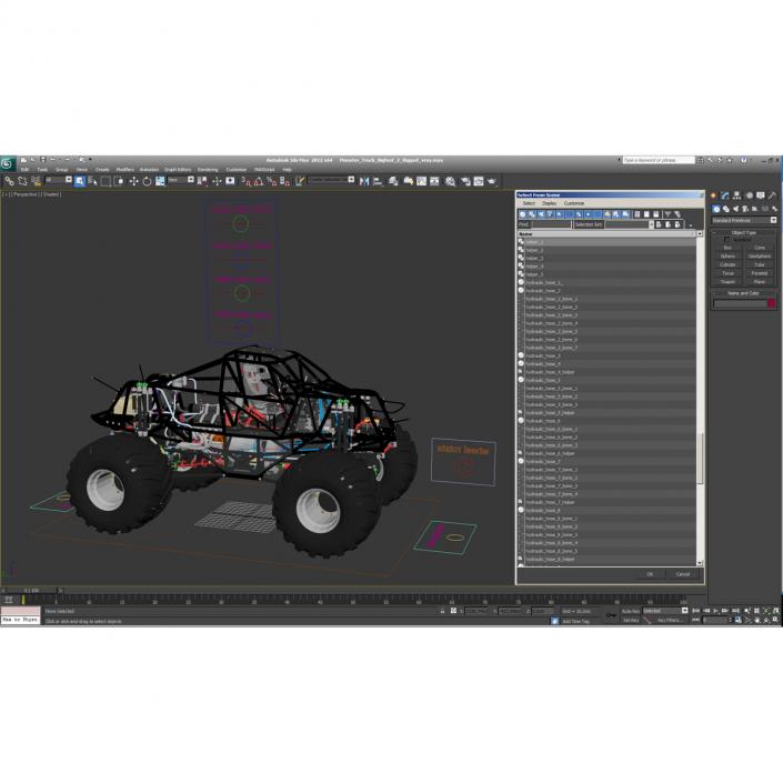 3D model Monster Truck Bigfoot 2 Rigged