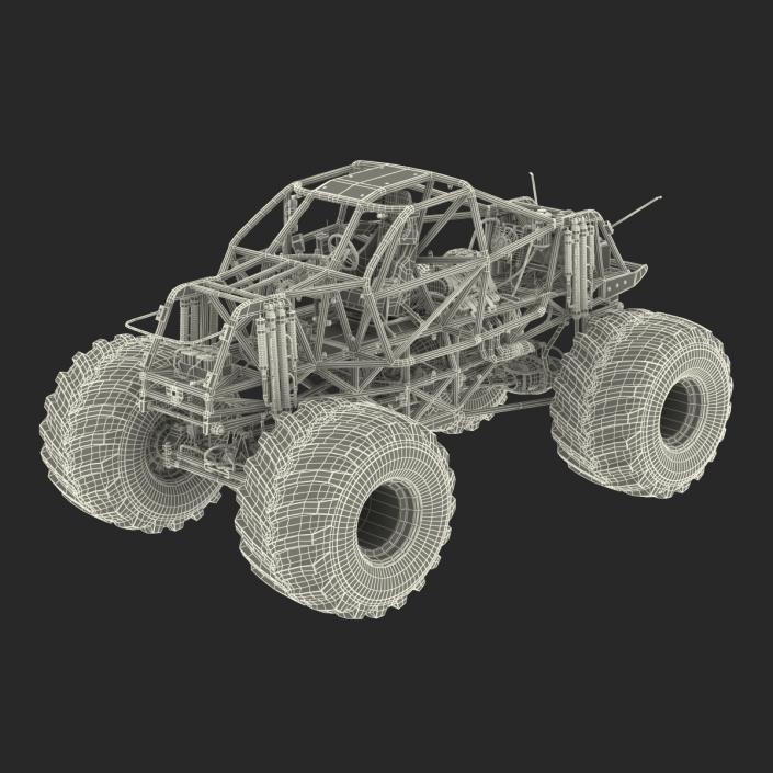 3D model Monster Truck Bigfoot 2 Rigged