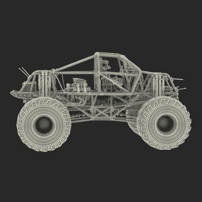 3D model Monster Truck Bigfoot 2 Rigged