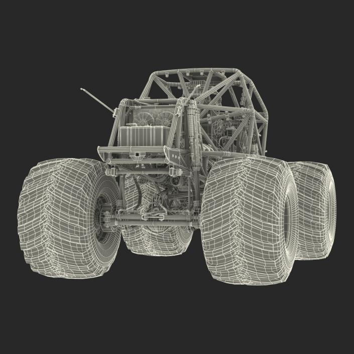 3D model Monster Truck Bigfoot 2 Rigged