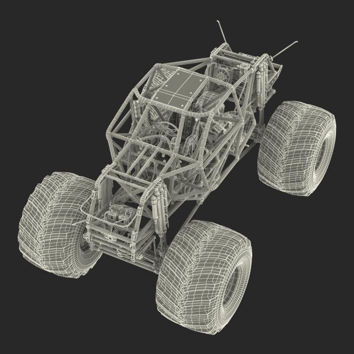 3D model Monster Truck Bigfoot 2 Rigged