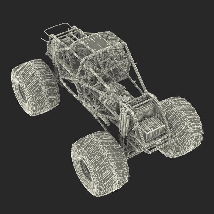 3D model Monster Truck Bigfoot 2 Rigged