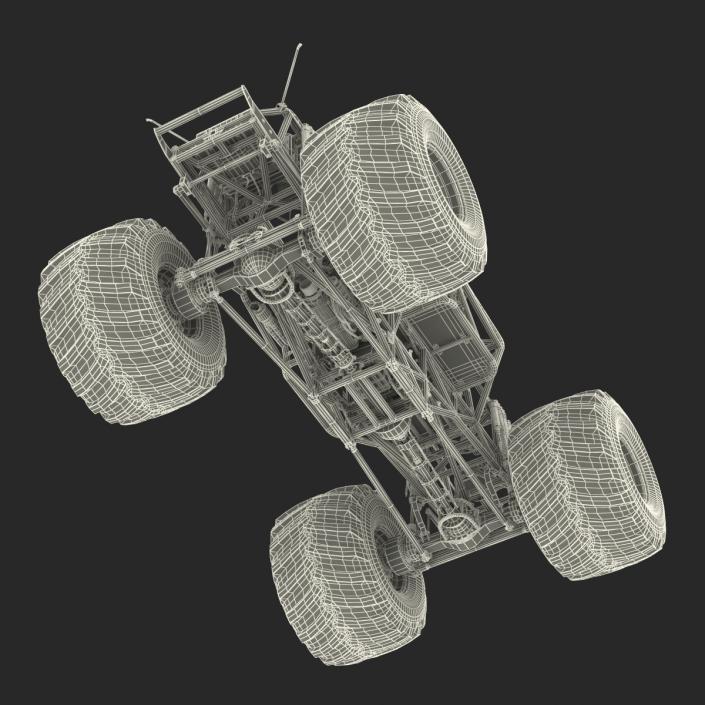 3D model Monster Truck Bigfoot 2 Rigged