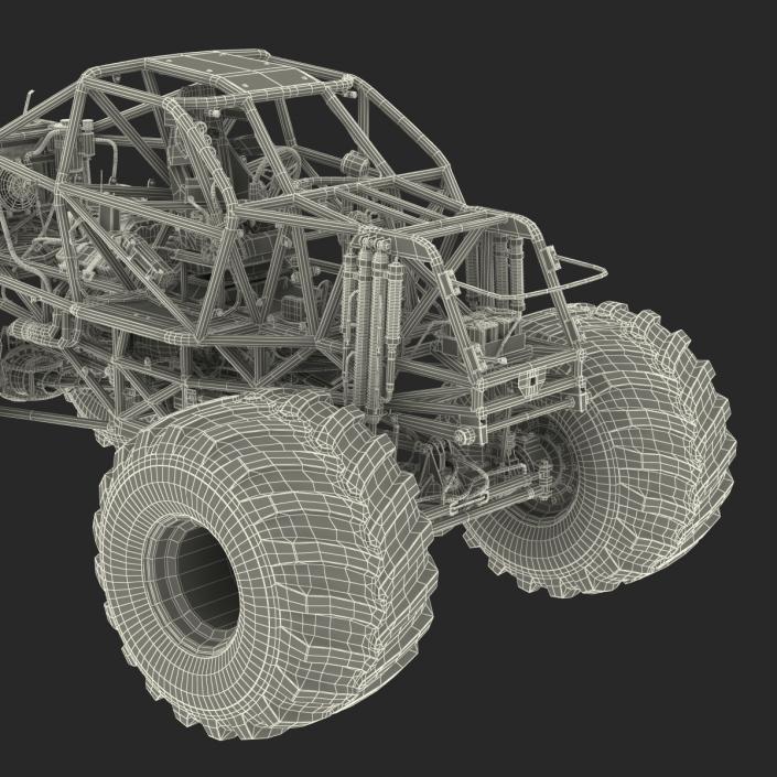 3D model Monster Truck Bigfoot 2 Rigged