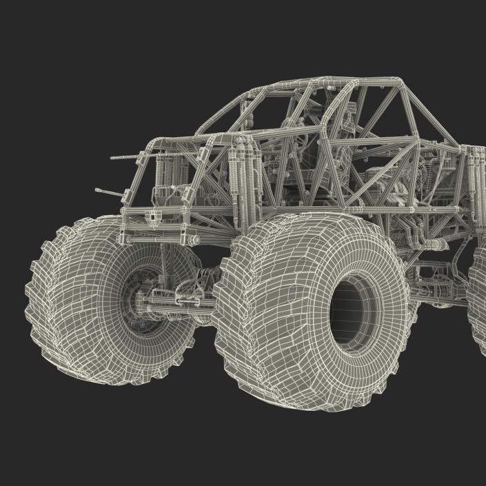 3D model Monster Truck Bigfoot 2 Rigged