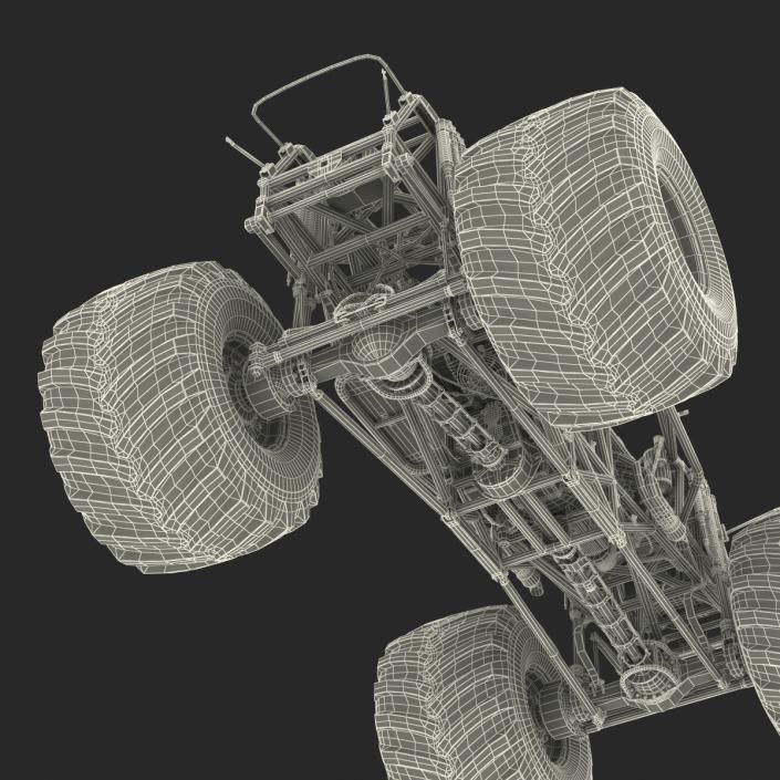 3D model Monster Truck Bigfoot 2 Rigged