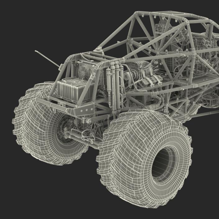 3D model Monster Truck Bigfoot 2 Rigged