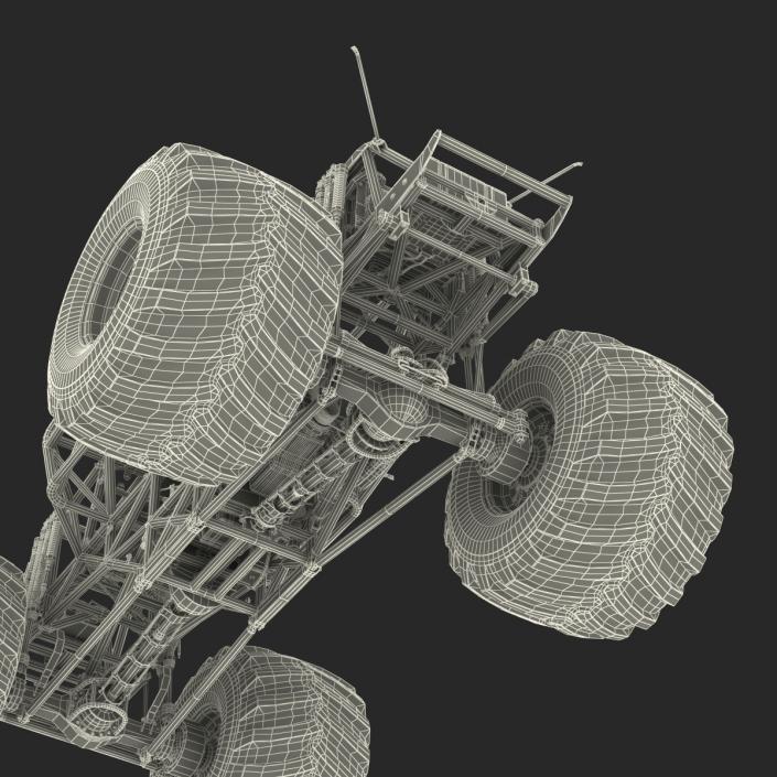 3D model Monster Truck Bigfoot 2 Rigged