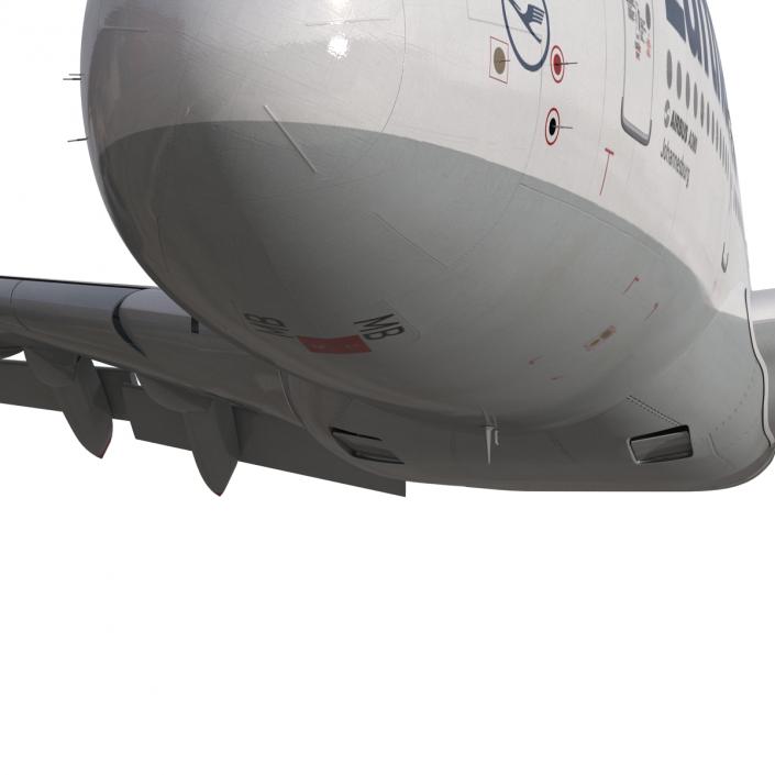 3D model Airbus A380-800 Lufthansa