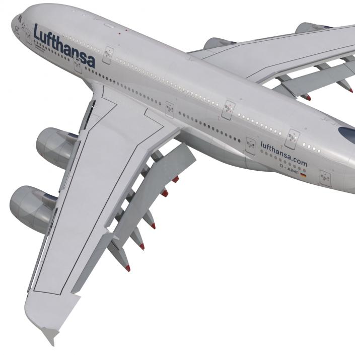 3D model Airbus A380-800 Lufthansa