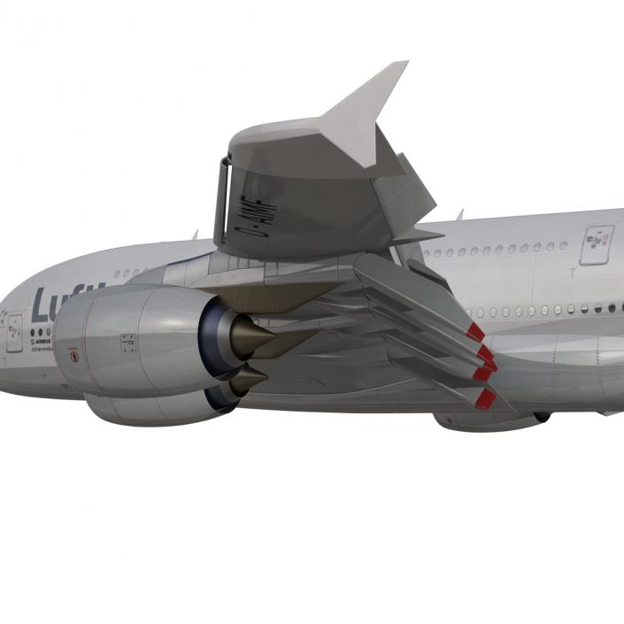 3D model Airbus A380-800 Lufthansa