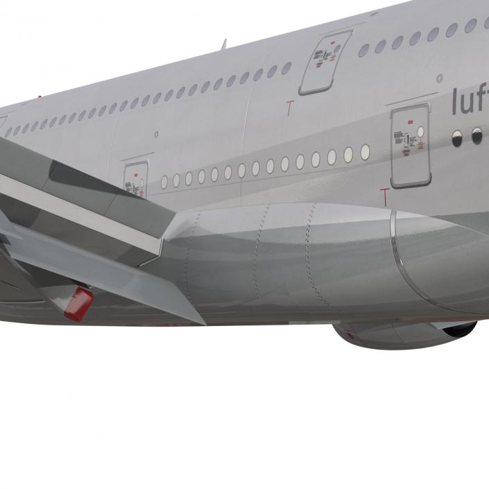 3D model Airbus A380-800 Lufthansa