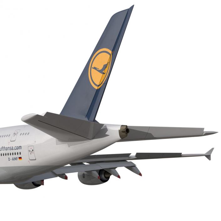 3D model Airbus A380-800 Lufthansa