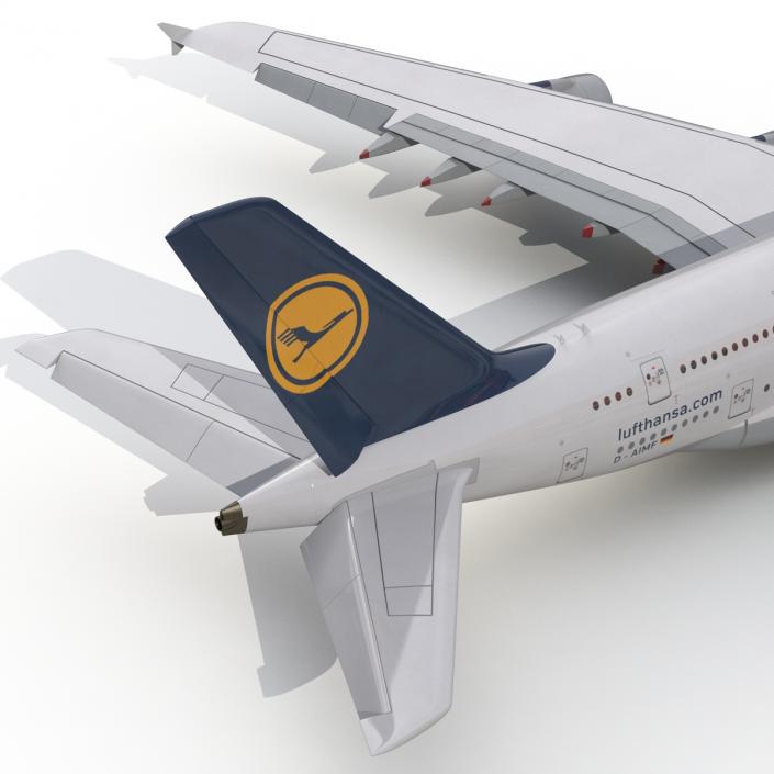 3D model Airbus A380-800 Lufthansa