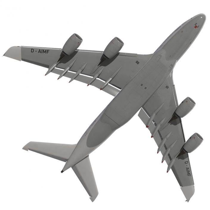 3D model Airbus A380-800 Lufthansa