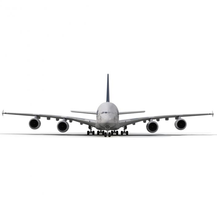 3D model Airbus A380-800 Lufthansa