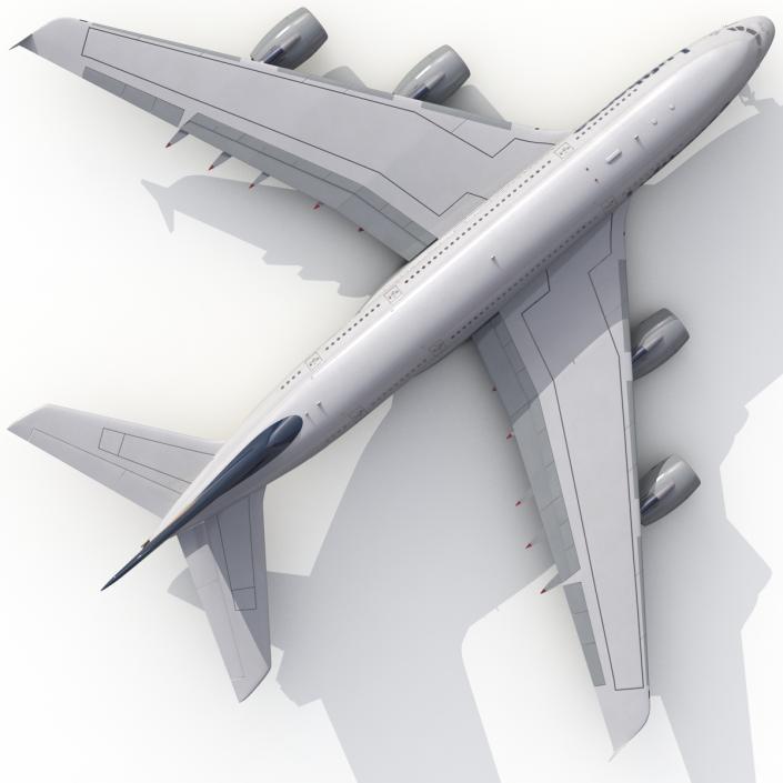 3D model Airbus A380-800 Lufthansa