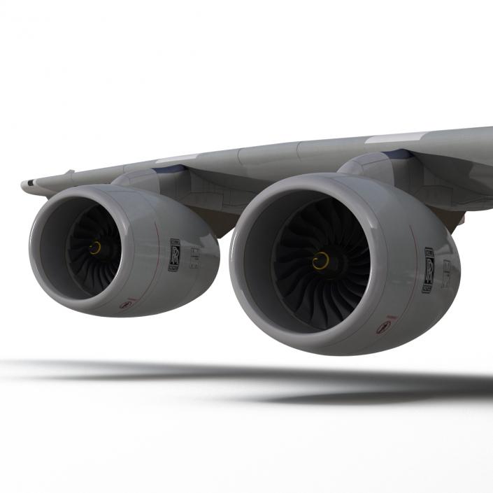 3D model Airbus A380-800 Lufthansa