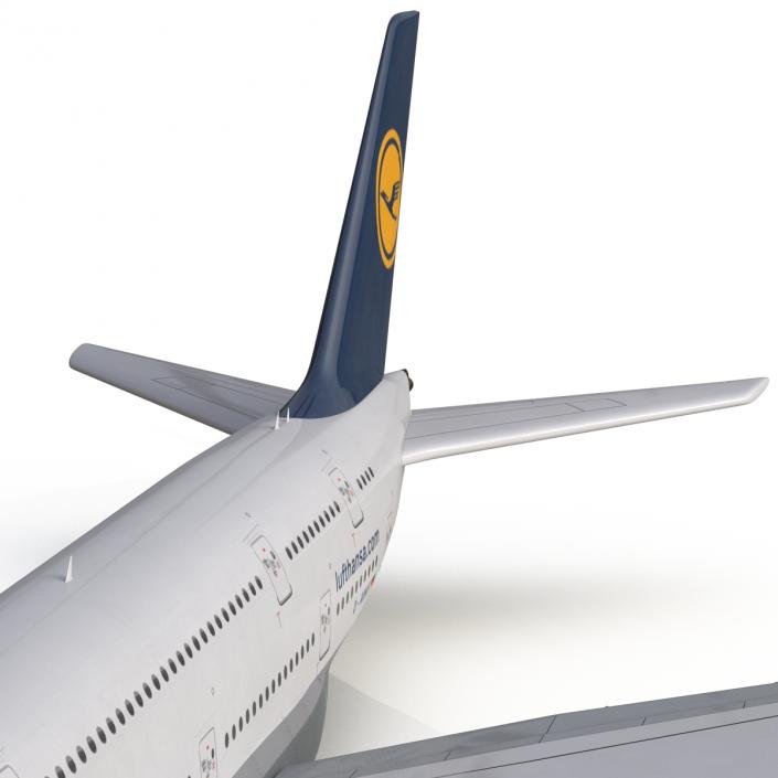 3D model Airbus A380-800 Lufthansa