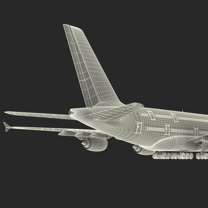 3D model Airbus A380-800 Lufthansa