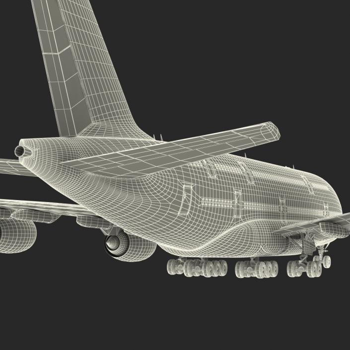 3D model Airbus A380-800 Lufthansa