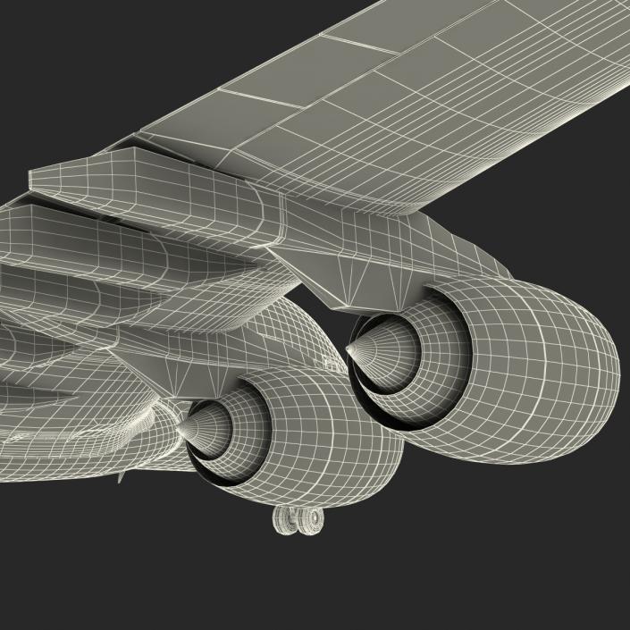 3D model Airbus A380-800 Lufthansa