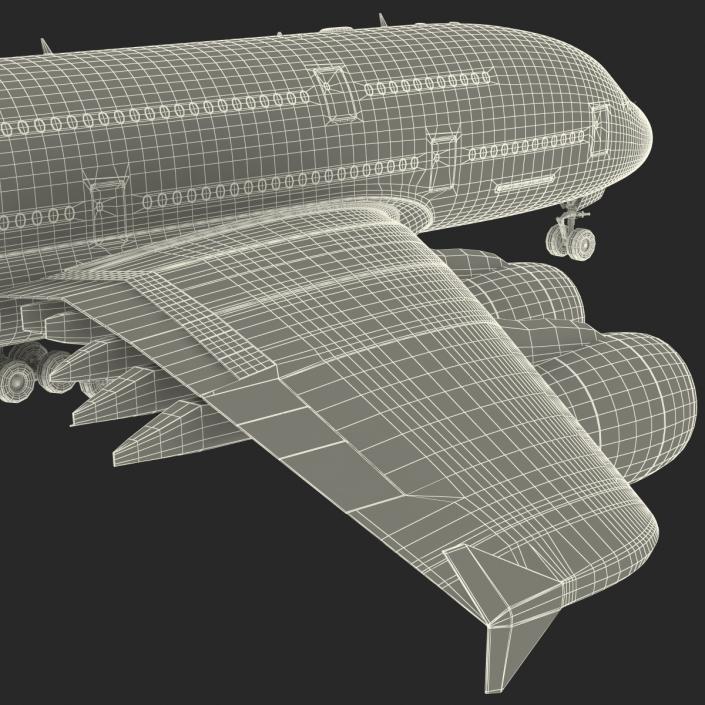 3D model Airbus A380-800 Lufthansa