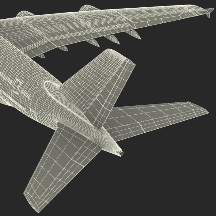 3D model Airbus A380-800 Lufthansa