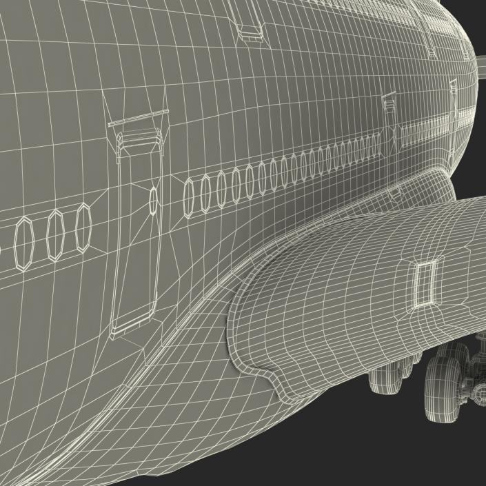 3D model Airbus A380-800 Lufthansa