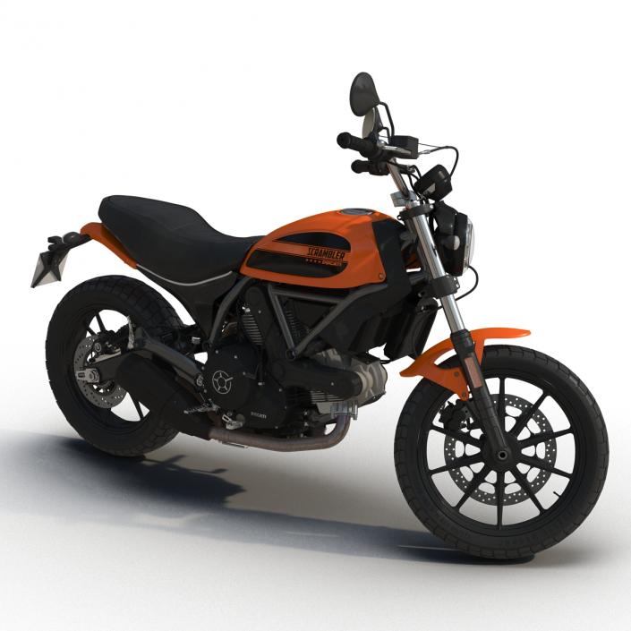 3D model Ducati Scrambler Sixty2 Rigged