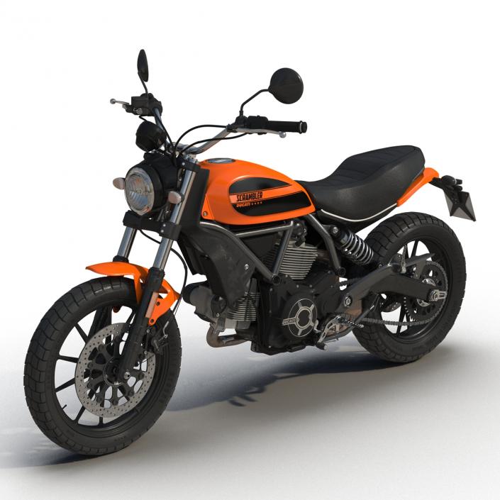 3D model Ducati Scrambler Sixty2 Rigged