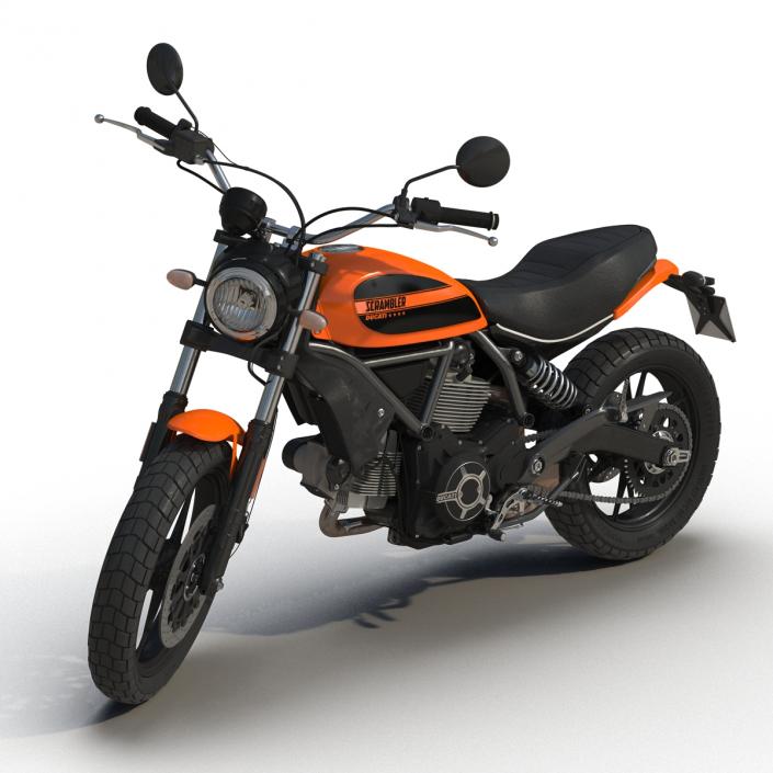 3D model Ducati Scrambler Sixty2 Rigged