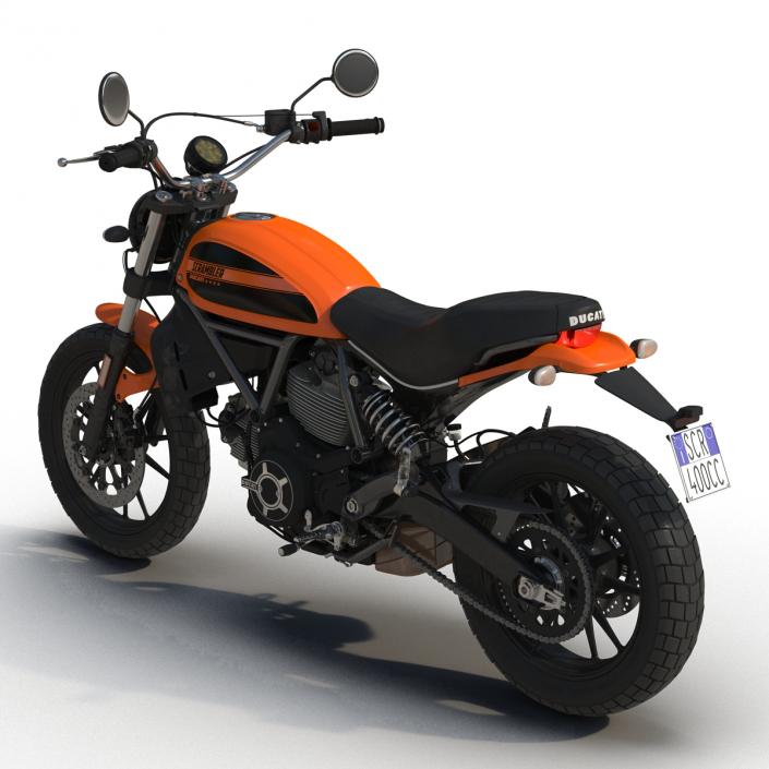 3D model Ducati Scrambler Sixty2 Rigged