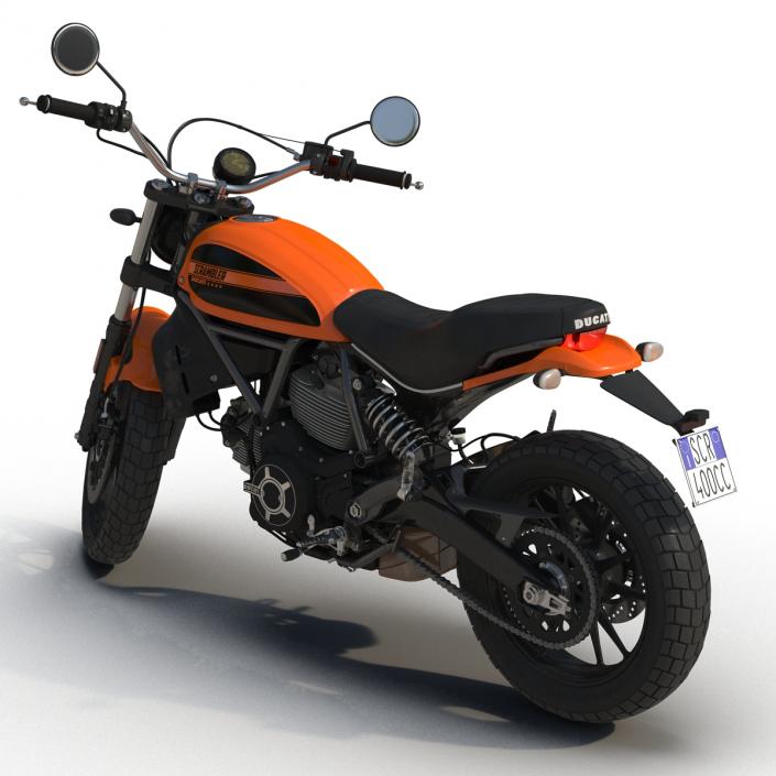 3D model Ducati Scrambler Sixty2 Rigged